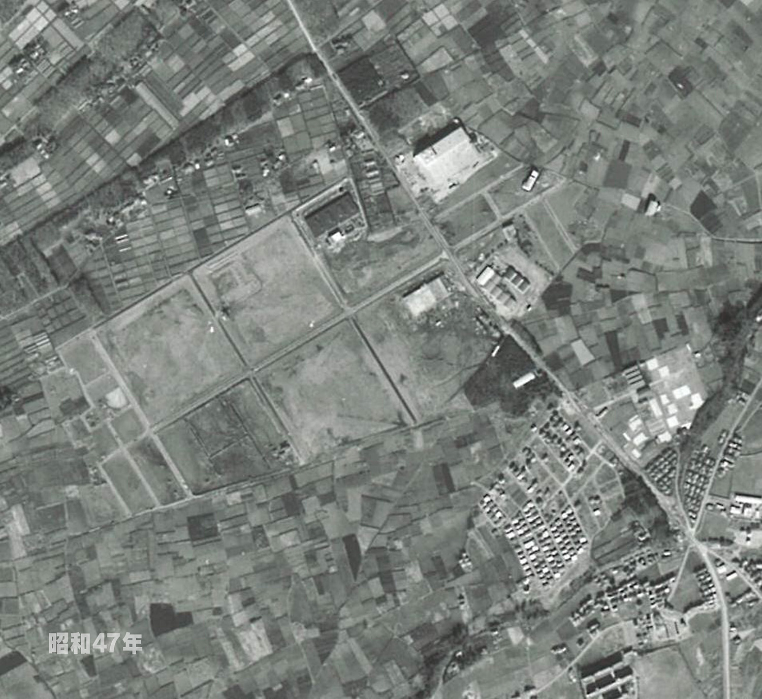 狭山工業団地工業会　航空写真（1972年）