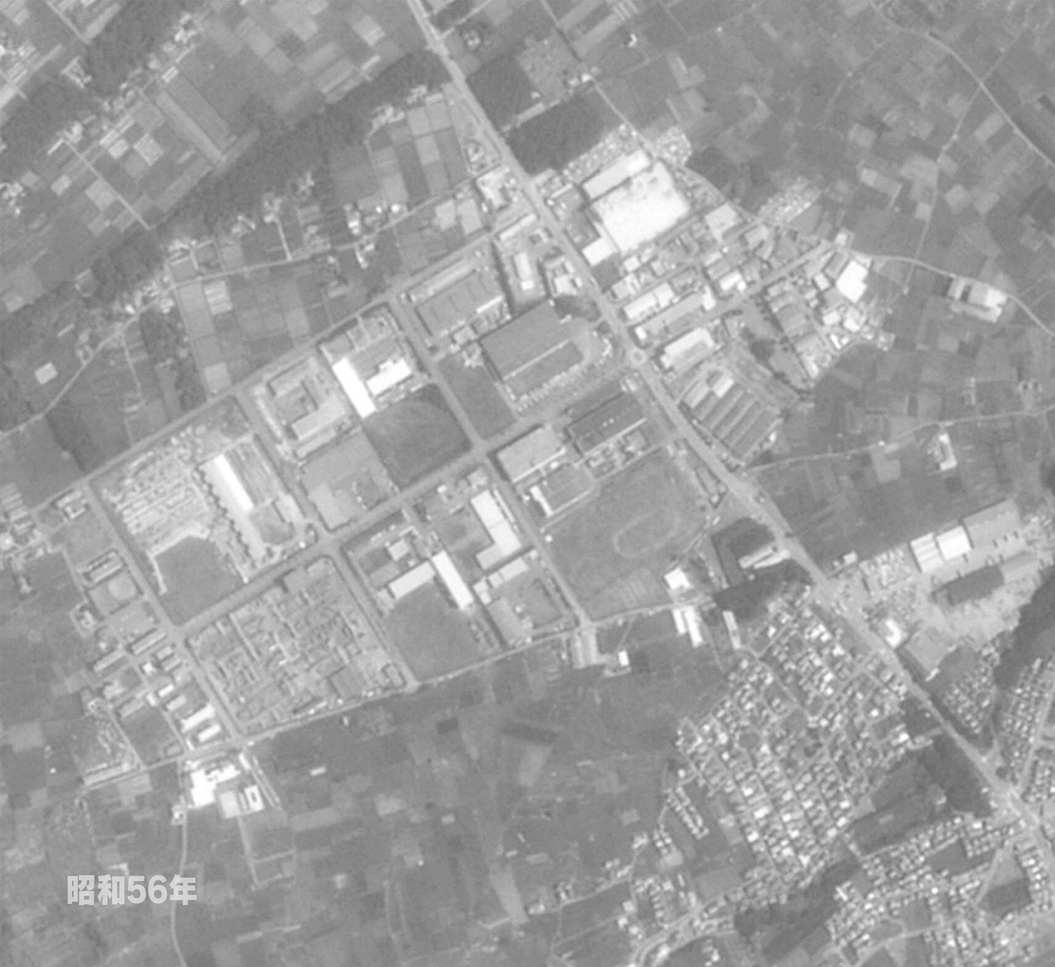 狭山工業団地工業会　航空写真（1981年）