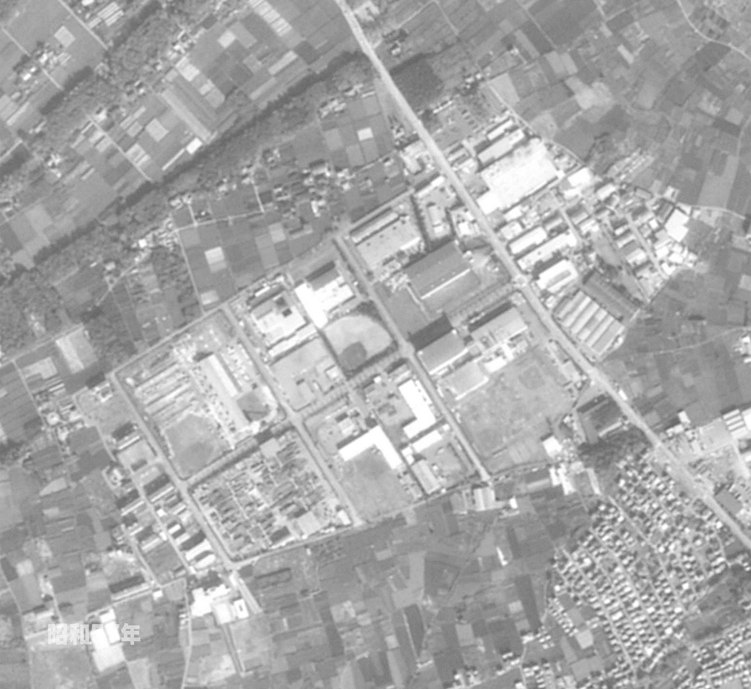 狭山工業団地工業会　航空写真（1982年）