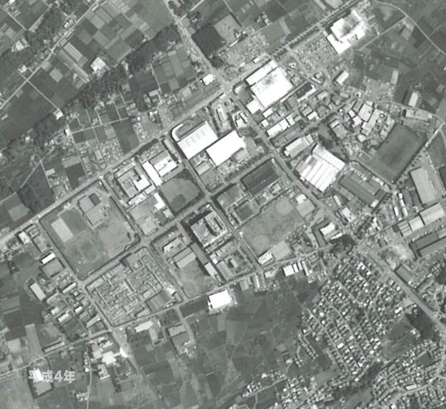 狭山工業団地工業会　航空写真（1992年）
